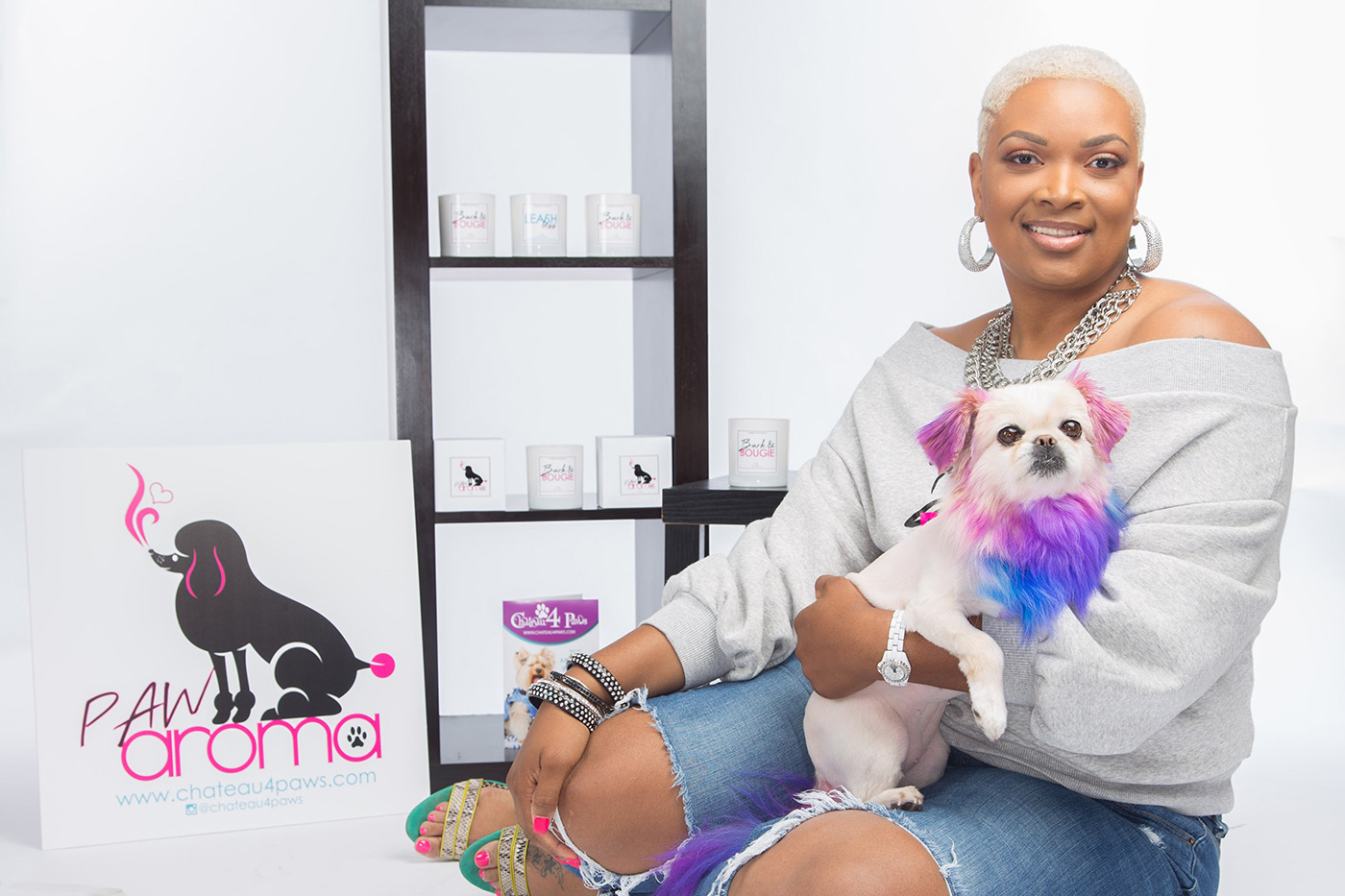 Janelle Russell with Toy Poodle