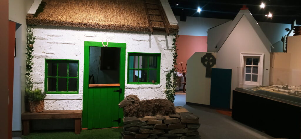 Irish cottage with ivy at Irish American Heritage Museum
